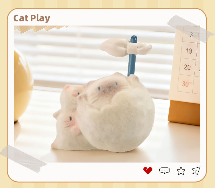 猫猫PAI一缕温暖盲盒卡通可爱桌面树脂摆件多款式搞怪摆件盲盒详情18