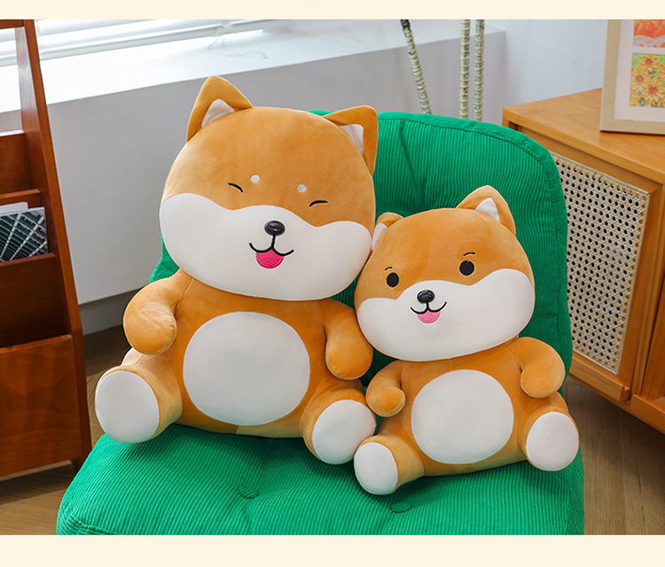 坐款柴犬毛绒玩具大号抱枕公仔柔软狗狗娃娃床上睡觉礼物批发毛绒公仔玩偶详情21