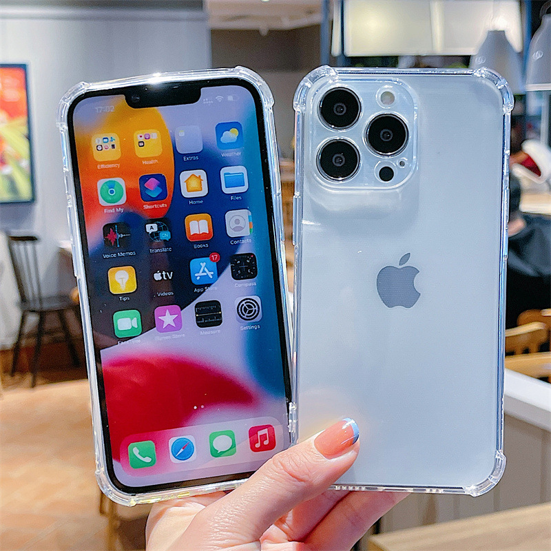Suitable for iPhone 15 phone case, iPhone14ProMax transparent TPU full coverage silicone soft 13 case 2mini pic 24
