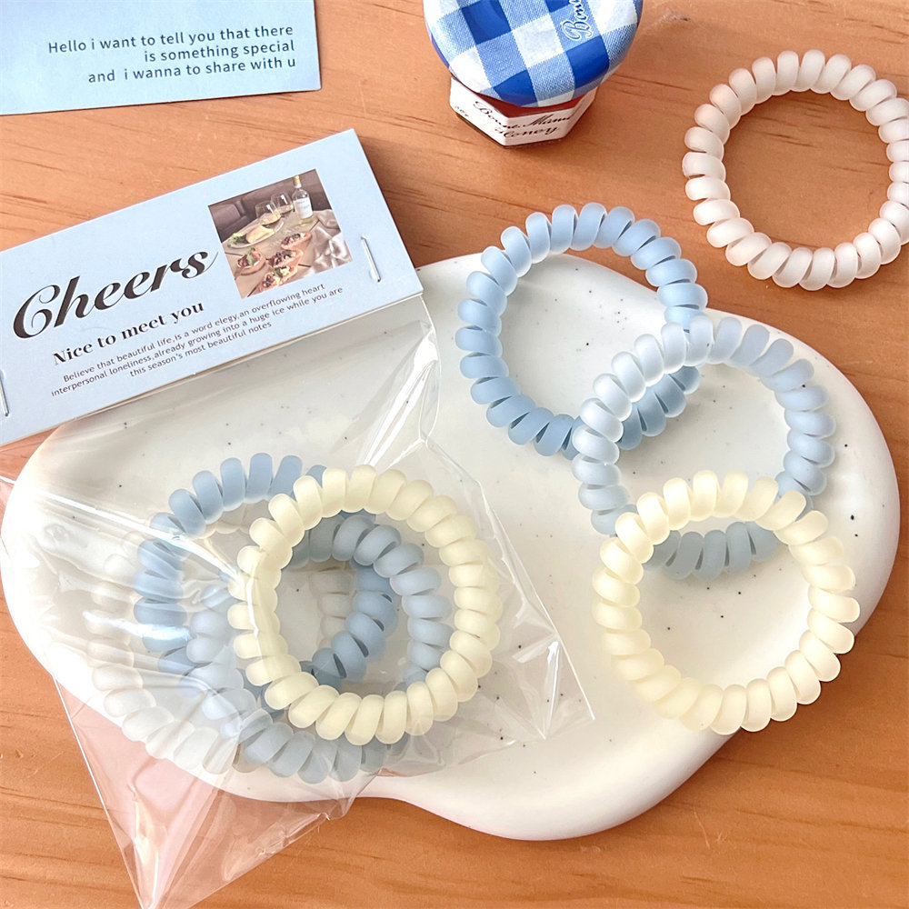 The simple matte sea salt blue hair band is elegant and versatile, with a girlish heart. It features a high-elasticity, durable and seamless hair accessory pic 27