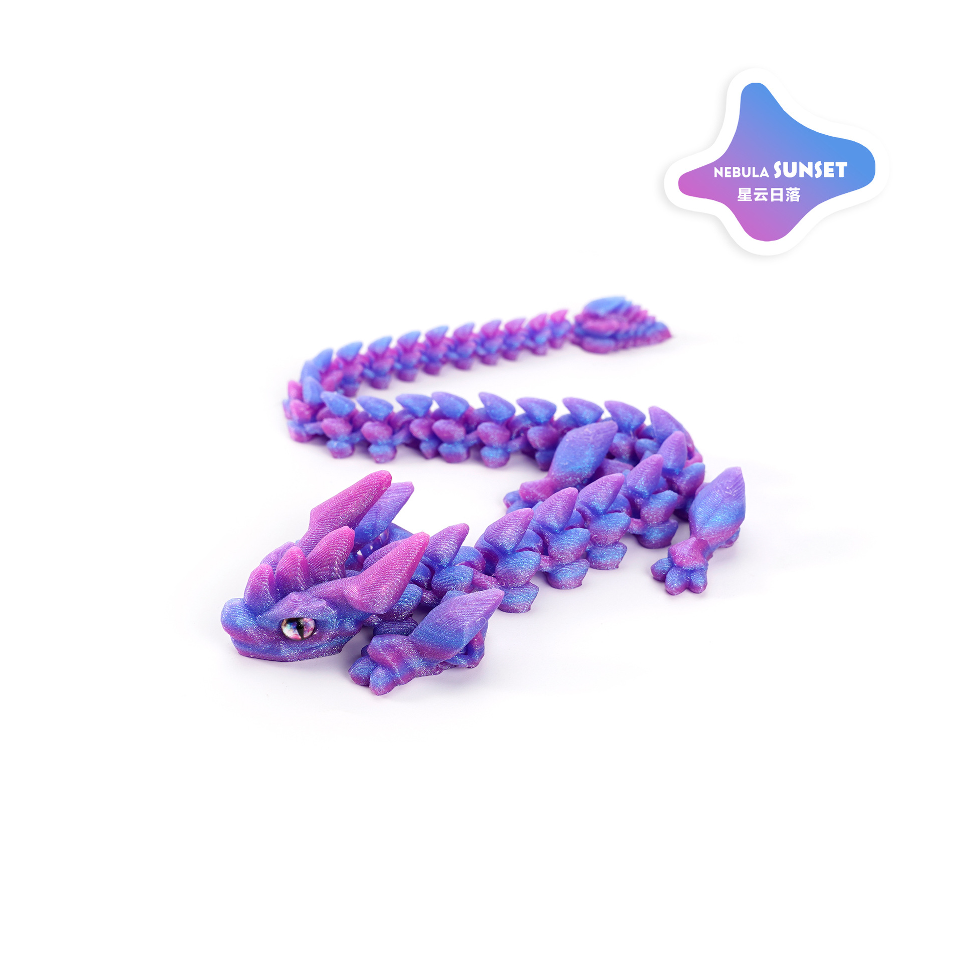 A new 3D printed cross-border bestseller, articulated crystal horned dragon figure-making set, decorated with the divine dragon pic 6