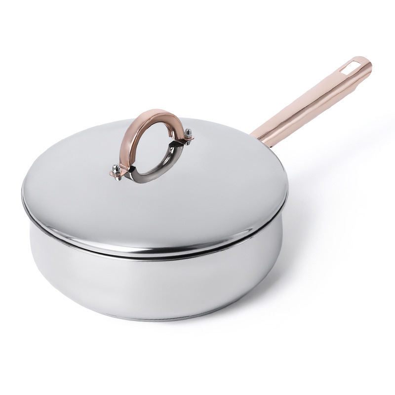 C&E Creative Kitchenware and Pot Set: Soup pot, hot pot, steamer, milk pot, uncoated frying and stir-frying pot, kitchen and household use pic 5