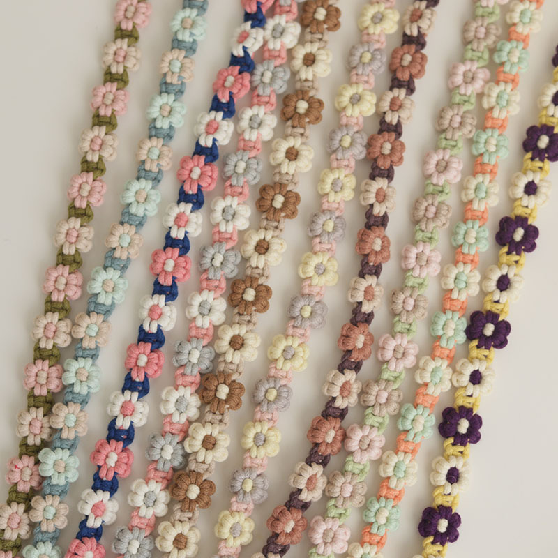 可调节手机挂绳编织相机背带 ins高颜值雏菊花朵斜挎挂脖手机挂链详情21