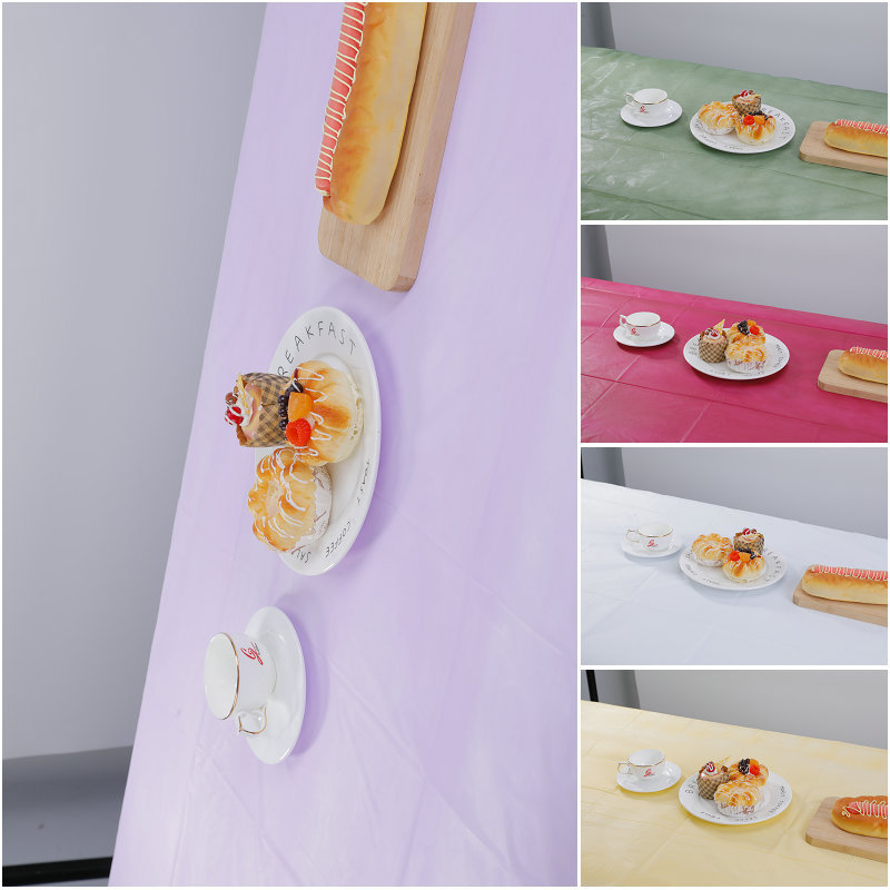Printed tablecloth and table mat, thickened fabric, composite home tablecloth, street stall cross-border takeout, picnic table mat, peva film pic 15