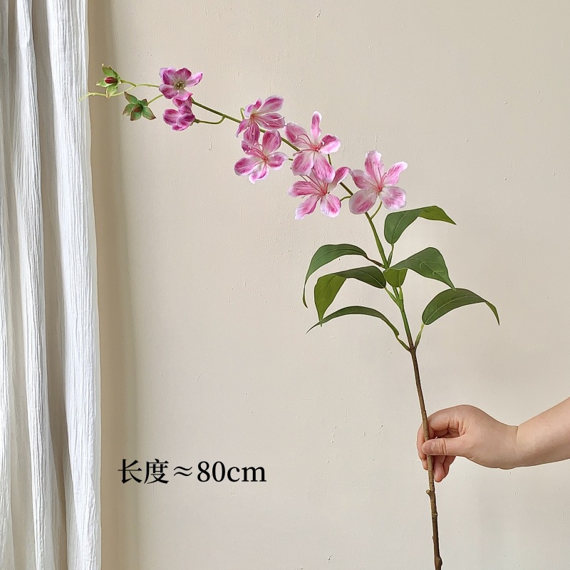 3D打印垂丝茉莉花仿真花海棠花垂吊假花家居软装造景装饰摄影道具详情3