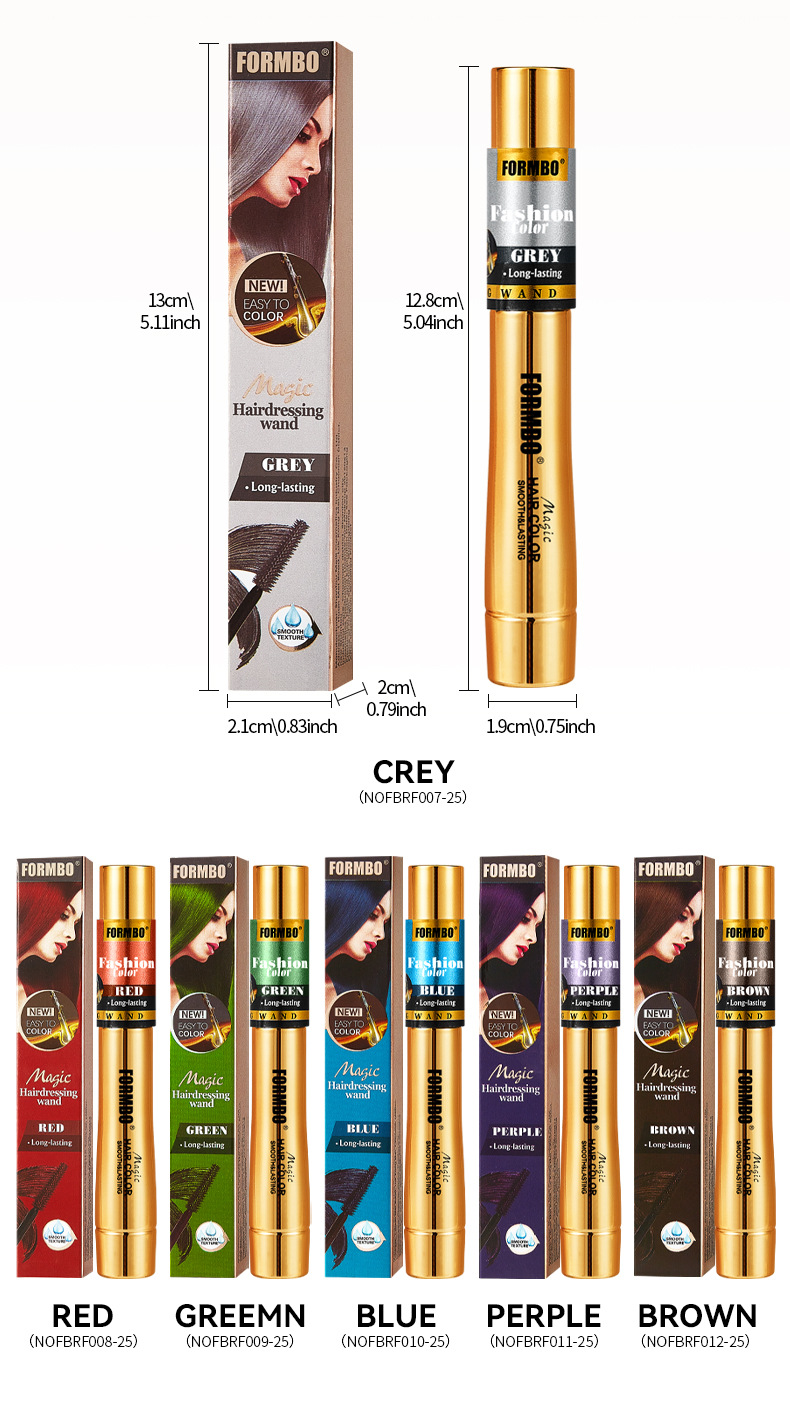 Cross-border exclusive FORMBO hair care sticks for temporary hair care without damaging hair, easy to dye eyebrows and eyelashes, wholesale of hair care sticks pic 18