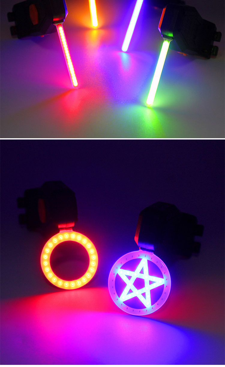 CYGM-209 rechargeable bicycle taillight, creative bicycle riding taillight, 1-shaped COB flowing light, flashing safety warning light pic 13