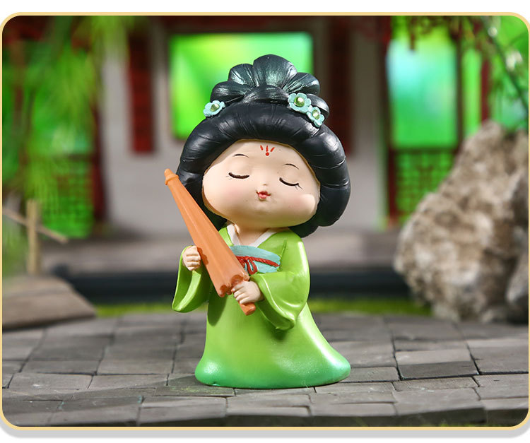 Tang Palace Night Banquet, national trend ancient style, Tang Dynasty Ever-Bright City, cute doll ornaments, home and office desk small ornaments pic 17