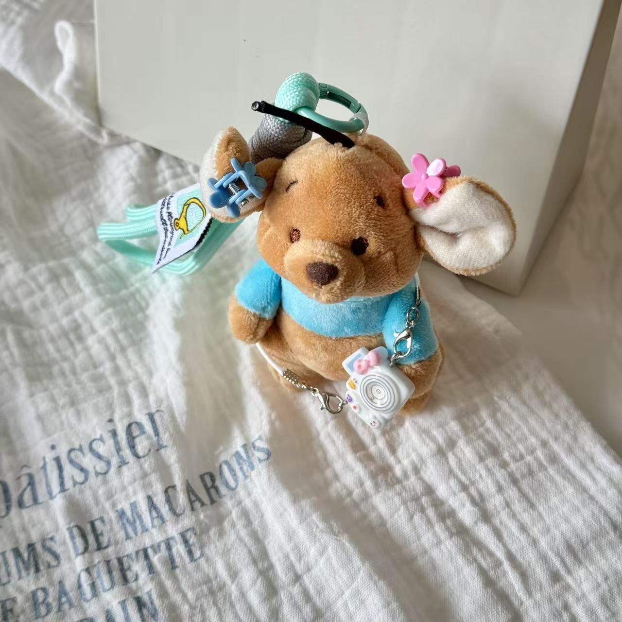 Garden Little Bean Little Kangaroo Pendant Keychain Plush Toy Gift Cartoon Cute same style Little Bean Doll Pendant pic 6