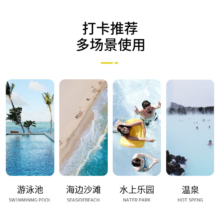 吊带连体泳衣女纯欲风高级感保守显瘦遮肉韩版少女温泉海边游泳衣详情4