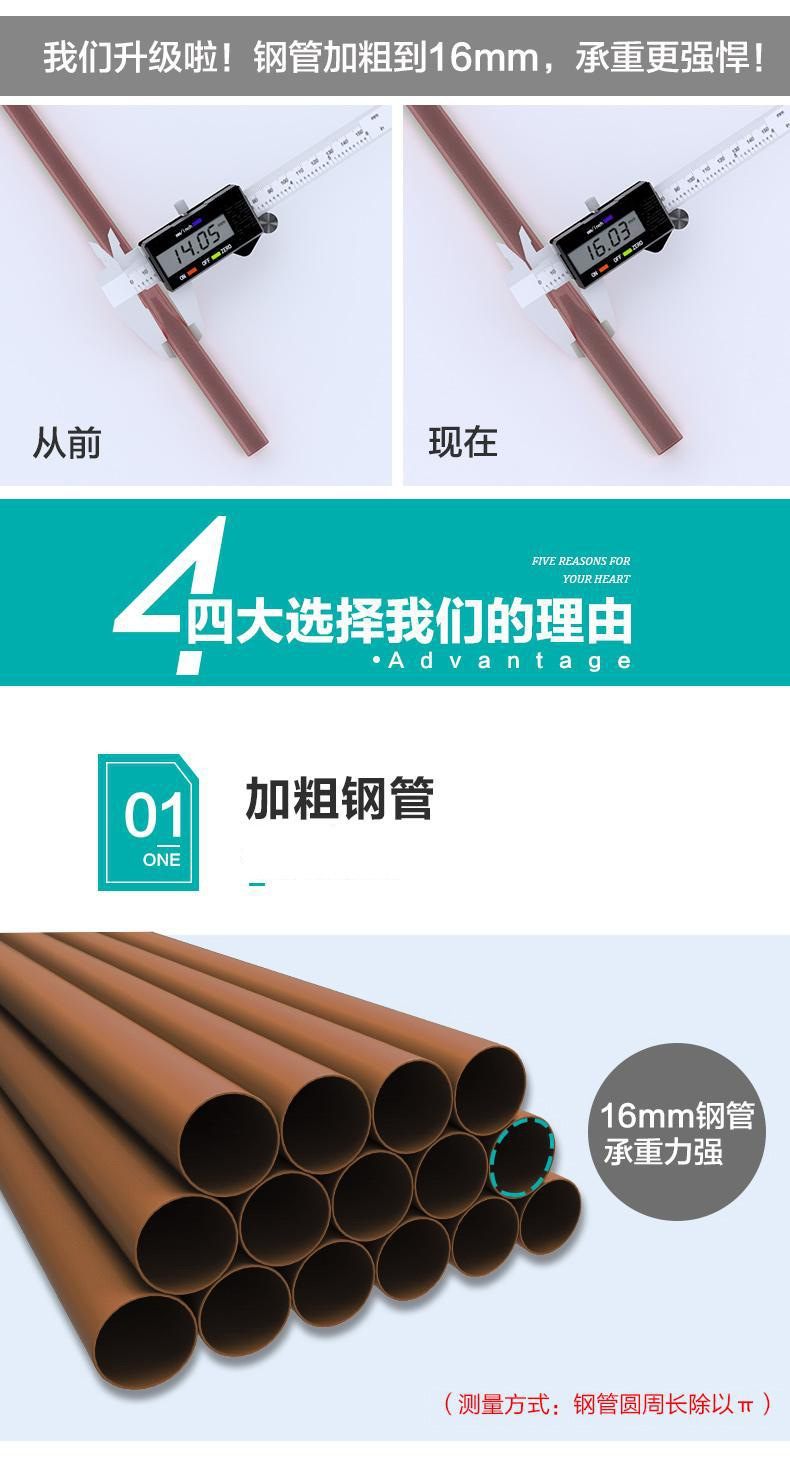 三角折叠式卧室落地挂衣架子 简易晾衣架 床边放衣服睡觉专用 衣帽架一体设计 空间利用率高详情4