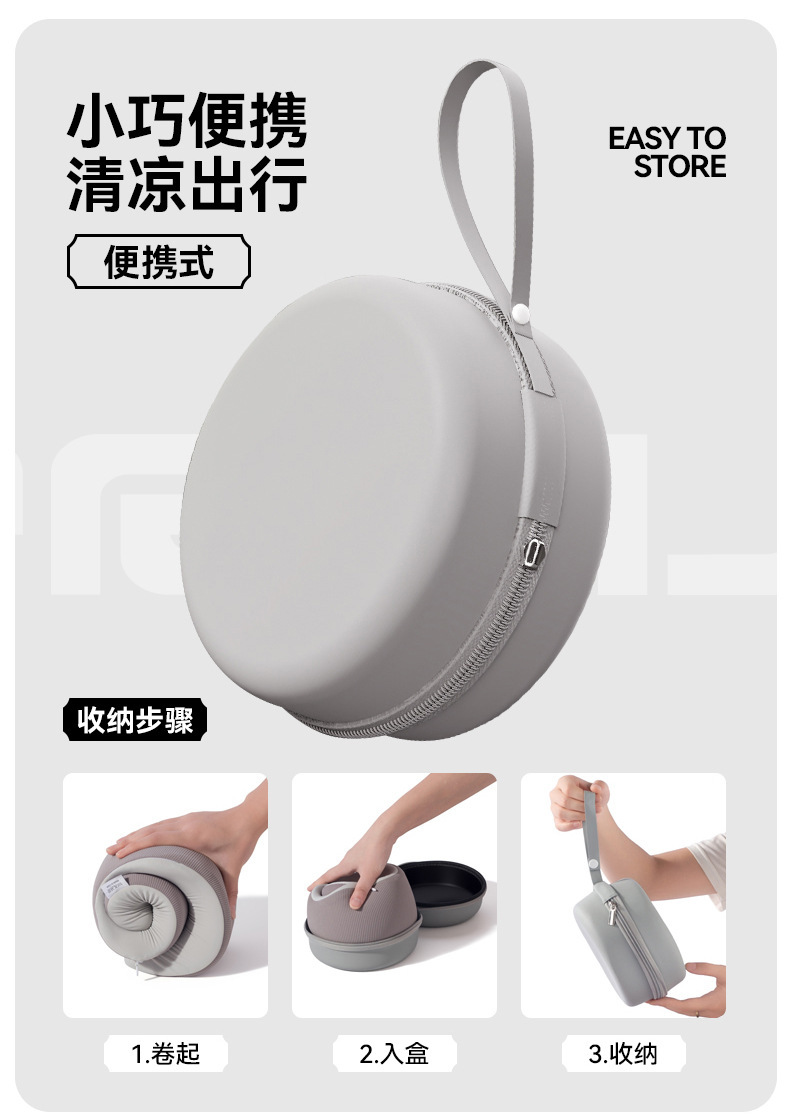 Capibala portable U-pillow, U-shaped neck pillow, travel pillow, storage U-shaped pillow, neck support pillow, multi-functional, comfortable and portable pic 2