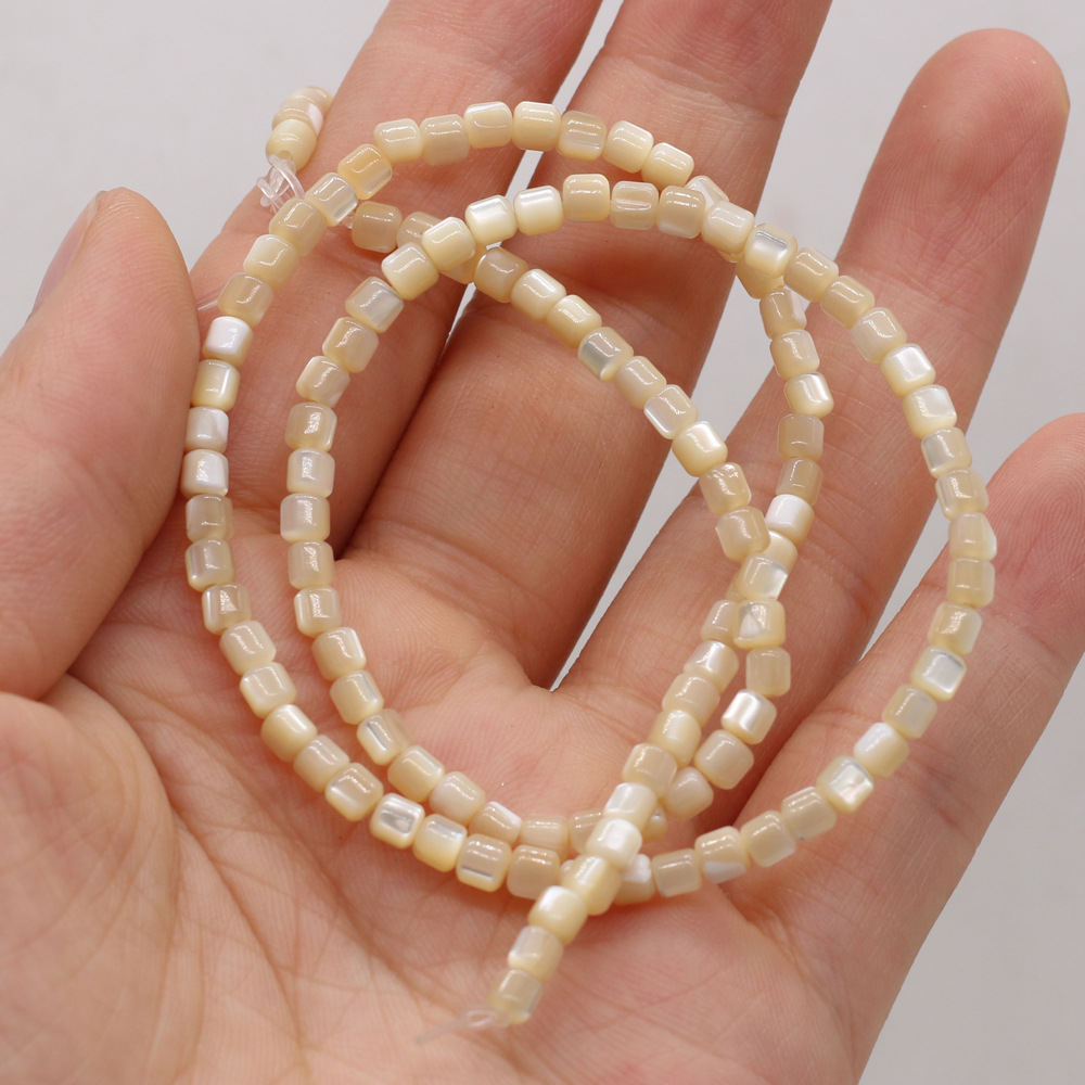 diy beaded jewelry materials, loose beaded bracelet accessories, handcrafted colorful natural freshwater shells, crushed stones, square pic 19