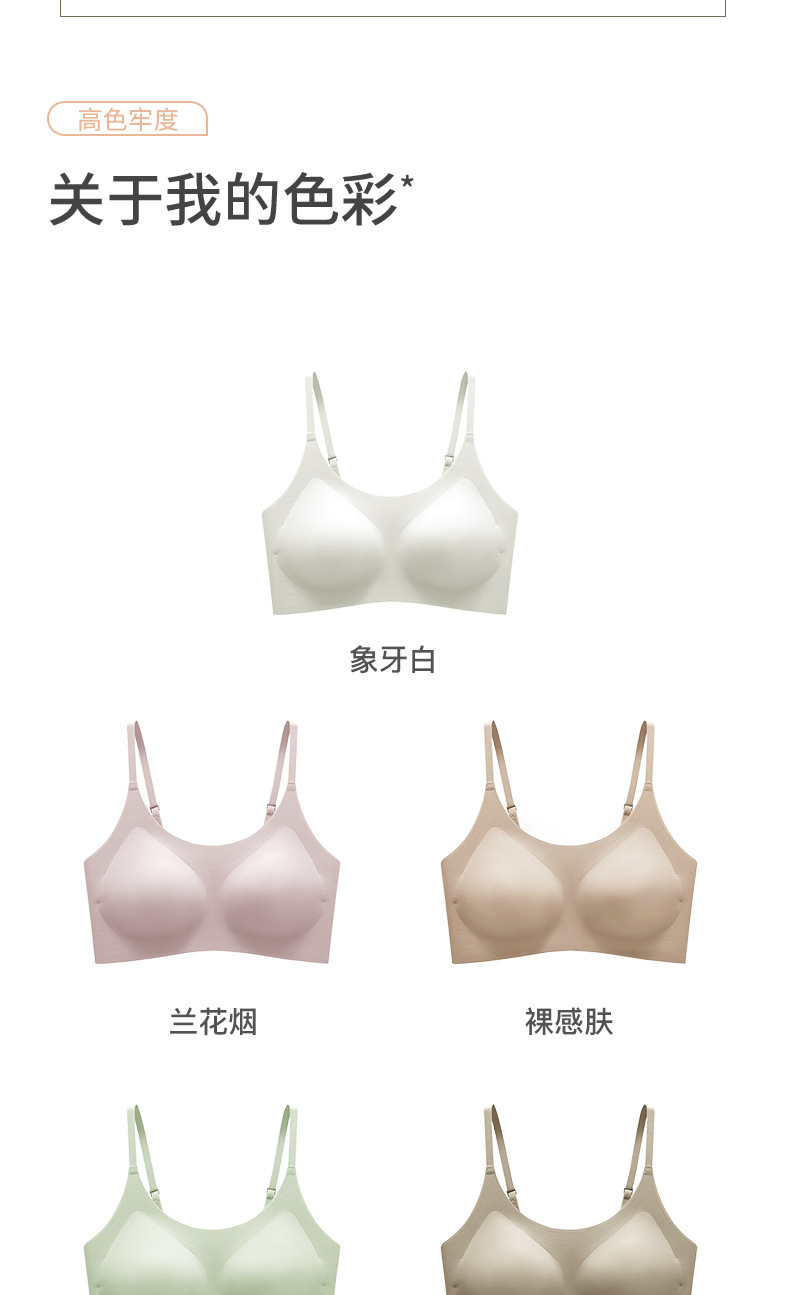 云朵无尺码无痕内衣女小胸聚拢美背胸罩无钢圈睡眠背心式运动文胸详情19