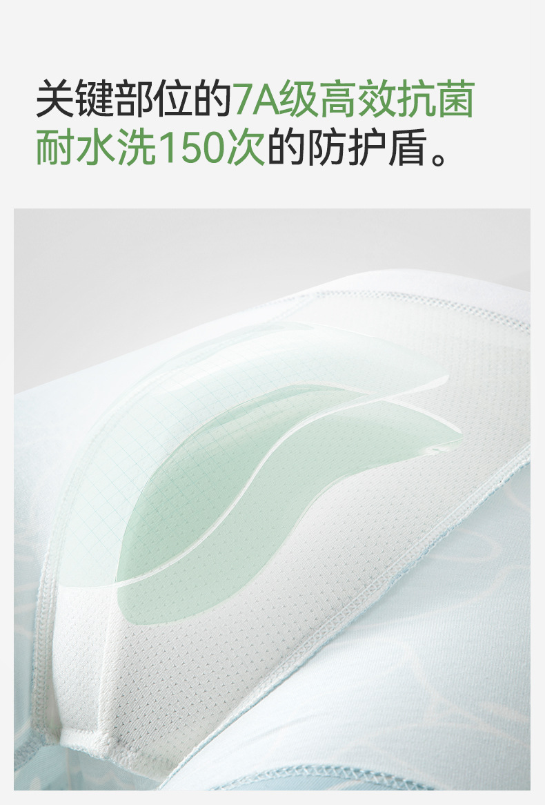 夏季男士内裤高端纯棉a类棉平角短裤中腰透气男生四角纯棉内裤头详情7