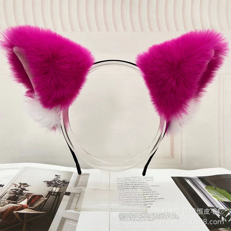 Wholesale of cat ear headbands, plush cat ear maid headbands, 2D cosplay cat ear headbands pic 4