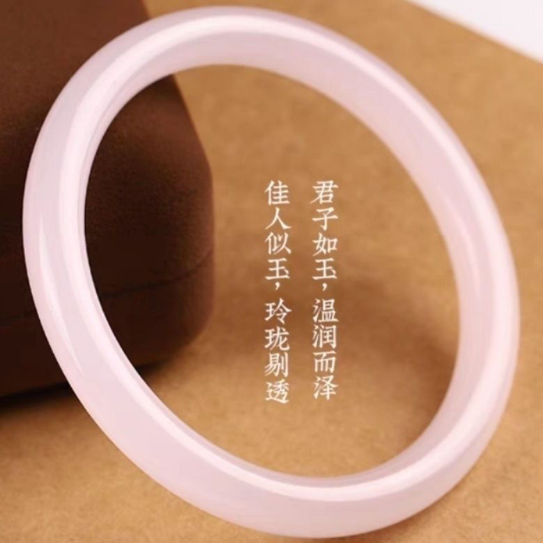 玻璃仿玉手镯批发细手镯叮当响叮当镯汉服配饰手镯禁步环圈批发手详情5