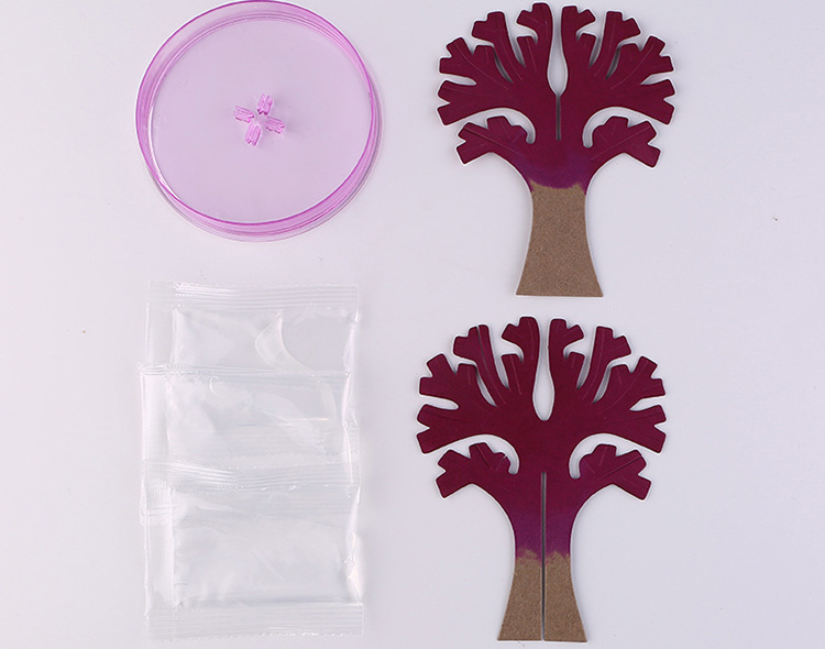 化学实验树魔法圣诞树装饰diy手工趣味儿童科学纸树开花圣诞装饰详情7