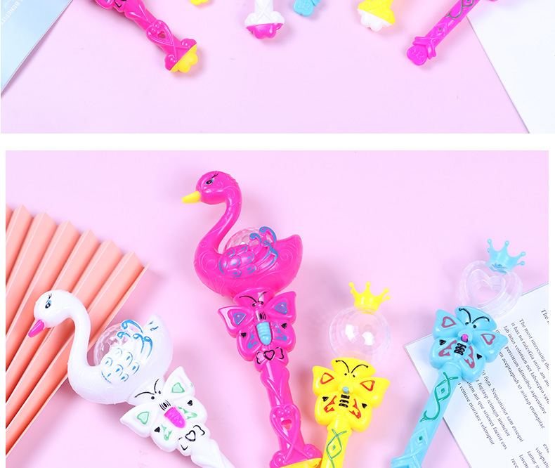 Small glowing swan, projection magic wand, little swan, flashing wand, magic wand, street stall selling hot toys wholesale pic 5