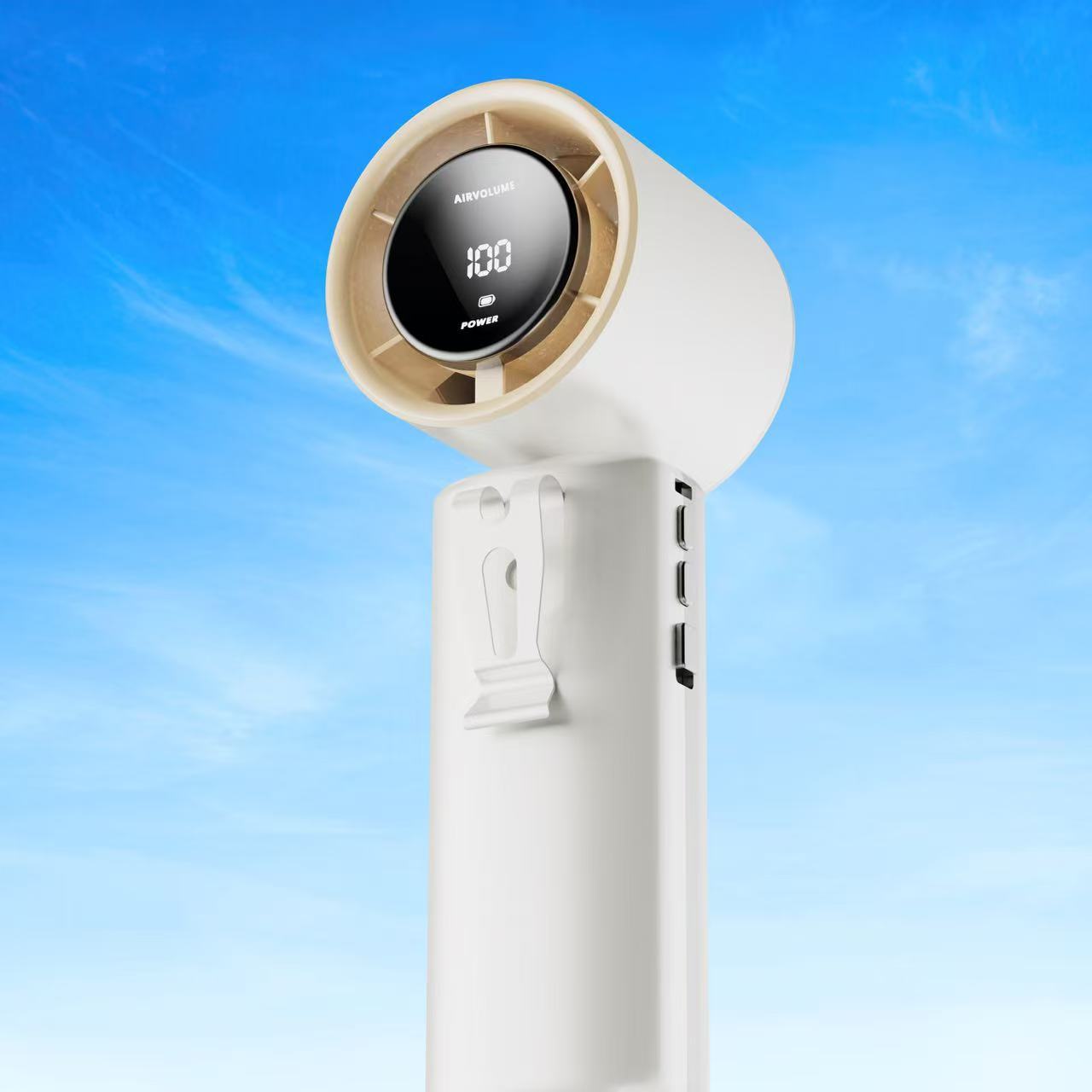 新款热销迷你便携式高速手持挂腰桌面夹子风扇跨境亚马逊电商私模详情5