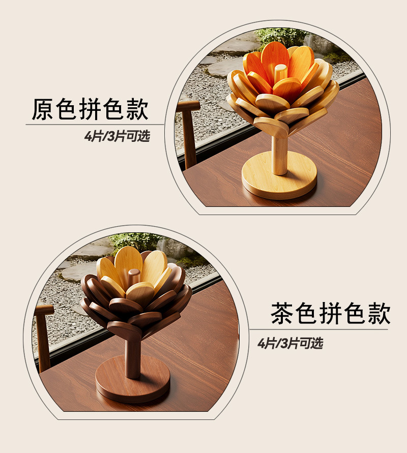 实木茶具隔热垫一棵树茶杯垫餐桌菜盘垫茶桌圣诞树创意摆件收纳架详情4