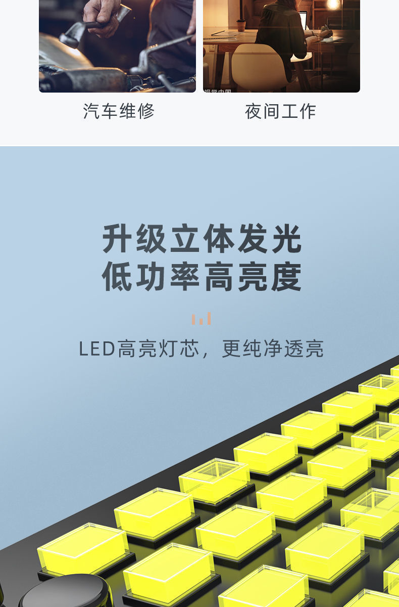 Solar charging bulb, emergency power outage, night market stall, household LED ultra-bright energy-saving foldable football lamp A pic 6