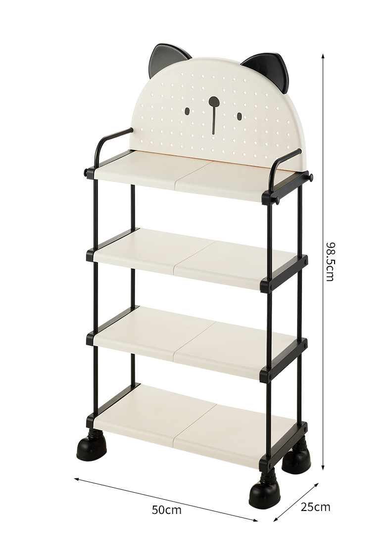 Household storage rack, perforated board shoe rack, multi-layer space-saving, multi-functional rental room, economical shoe rack cabinet pic 3