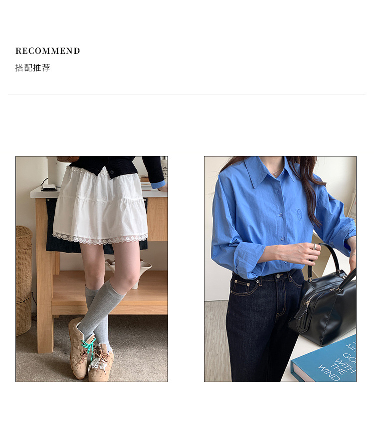 风衣外套女高级感2025春季新款韩版宽松休闲翻领卷边条纹长款大衣详情28