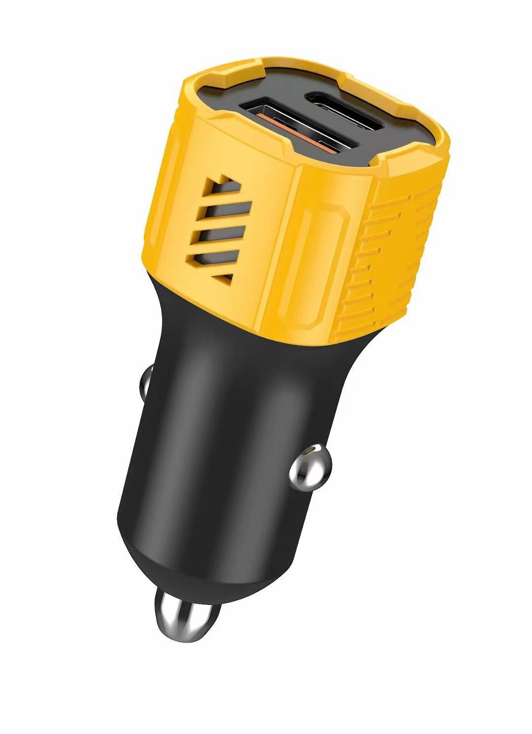 跨境热销车载充电器适用华为小米三星手机超级快充机甲风格车充详情12