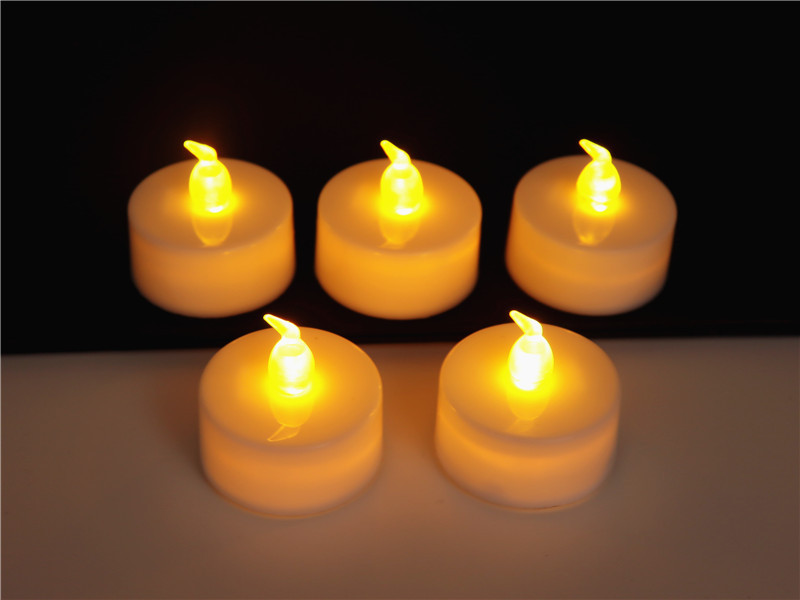 Cross-border craft small tea wax led candle electronic candle lamp CR2032 Birthday party scene decoration props pic 4