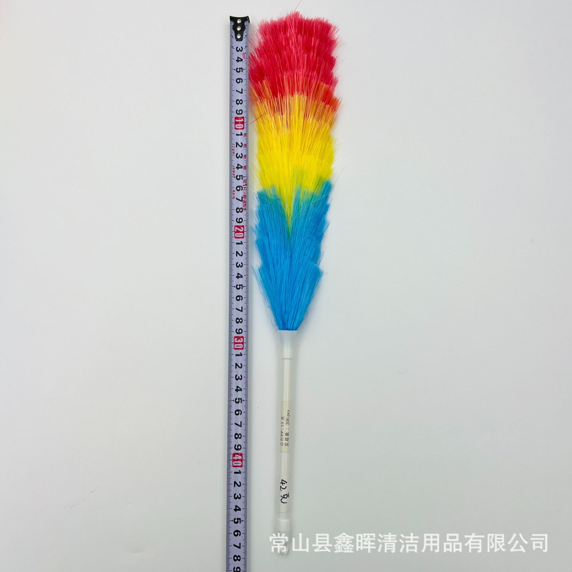 轻克重除尘掸子白杆吸附不扬尘汽车桌面扫灰家用鸡毛掸子义乌现货详情4