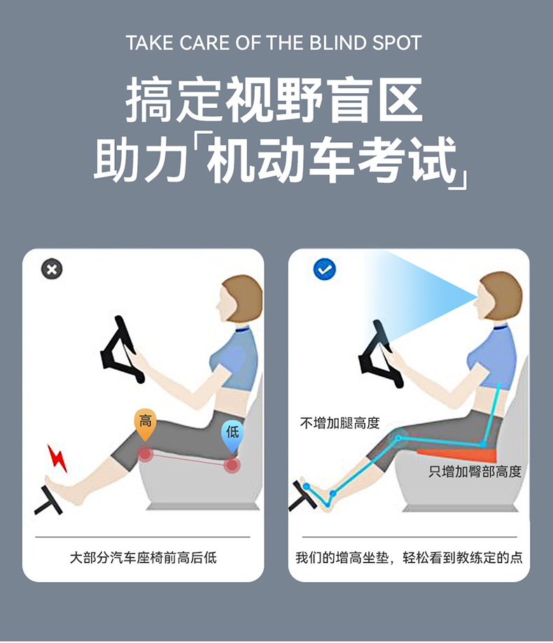 跨境汽车u型垫坐垫记忆棉办公室久坐屁股垫四季坐垫透气夏季垫                               详情2