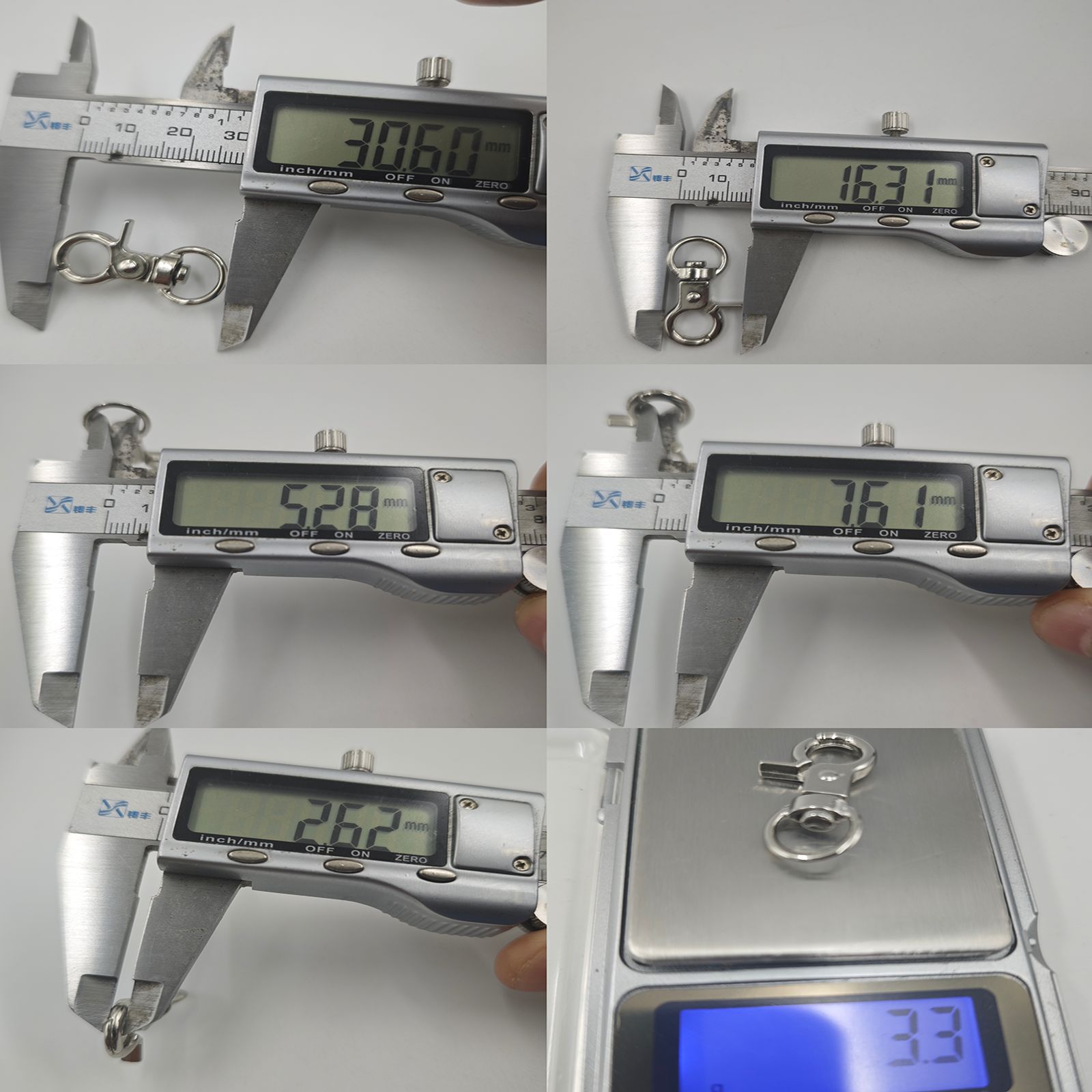 挂镀叻色3分龙虾钳扣六角吊桶手机挂绳弹簧圈套装箱包五金配件详情17