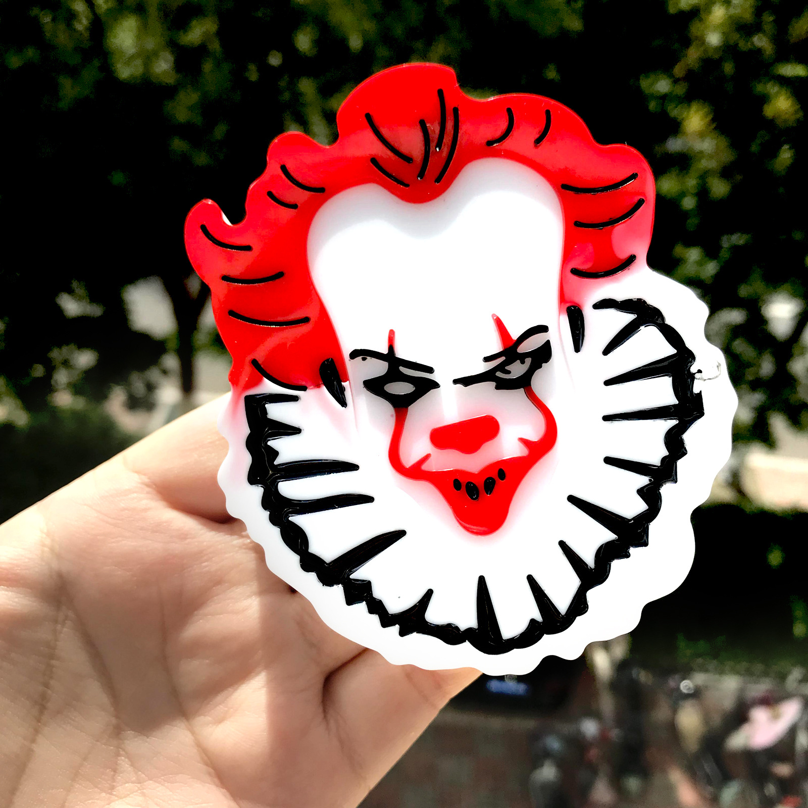 车载香薰滴胶模具DIY月相篝火香薰小丑杰森香薰蜡烛石膏硅胶模具详情4