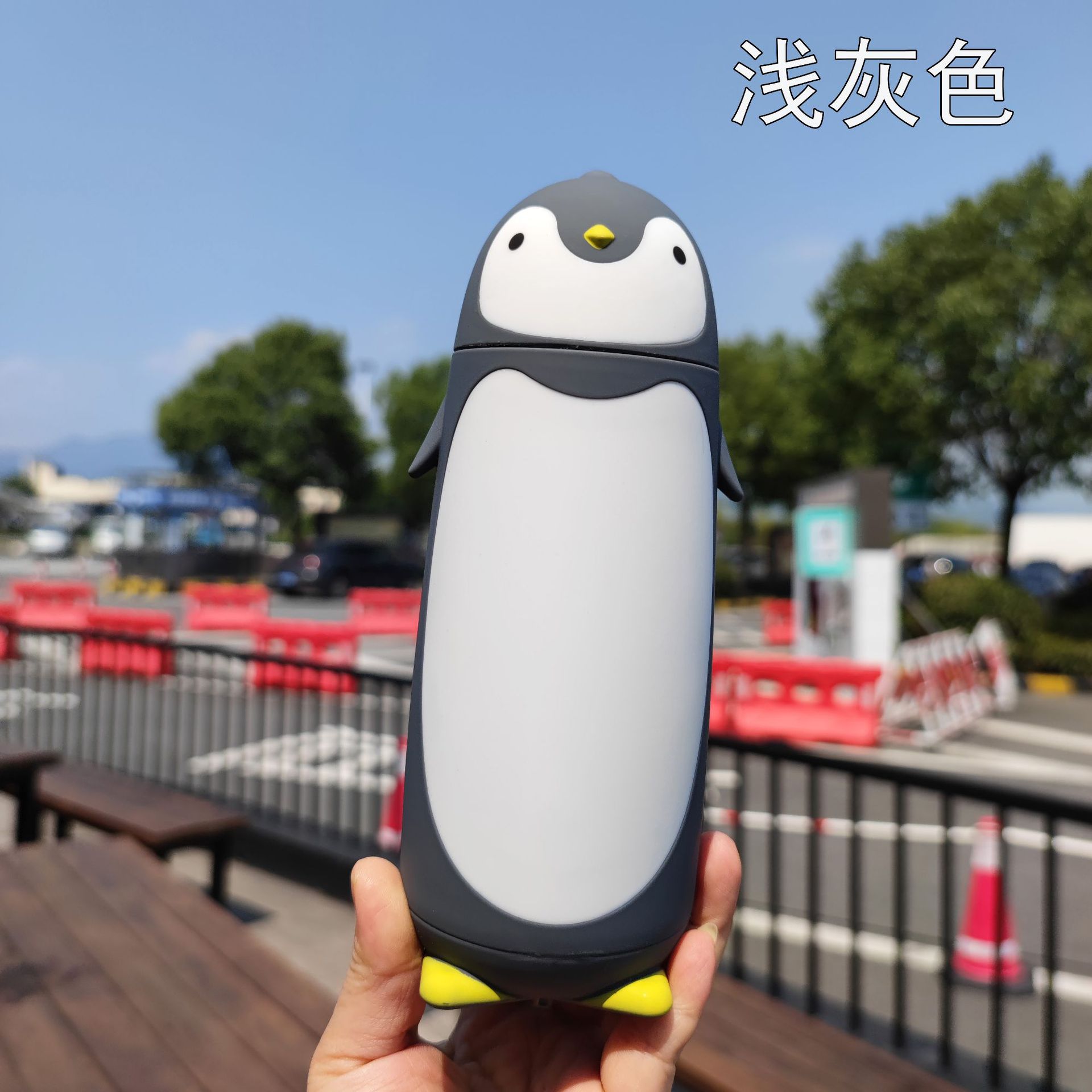 Creative cartoon animal penguin double-layered glass cups, student gift water bottles, foreign trade cross-border beverages pic 11