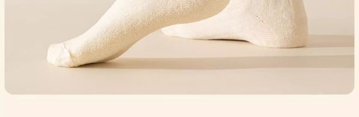 厚袜子女款秋冬麻花纹理中筒袜加厚袜冬季保暖毛圈保暖时尚纯色袜详情27