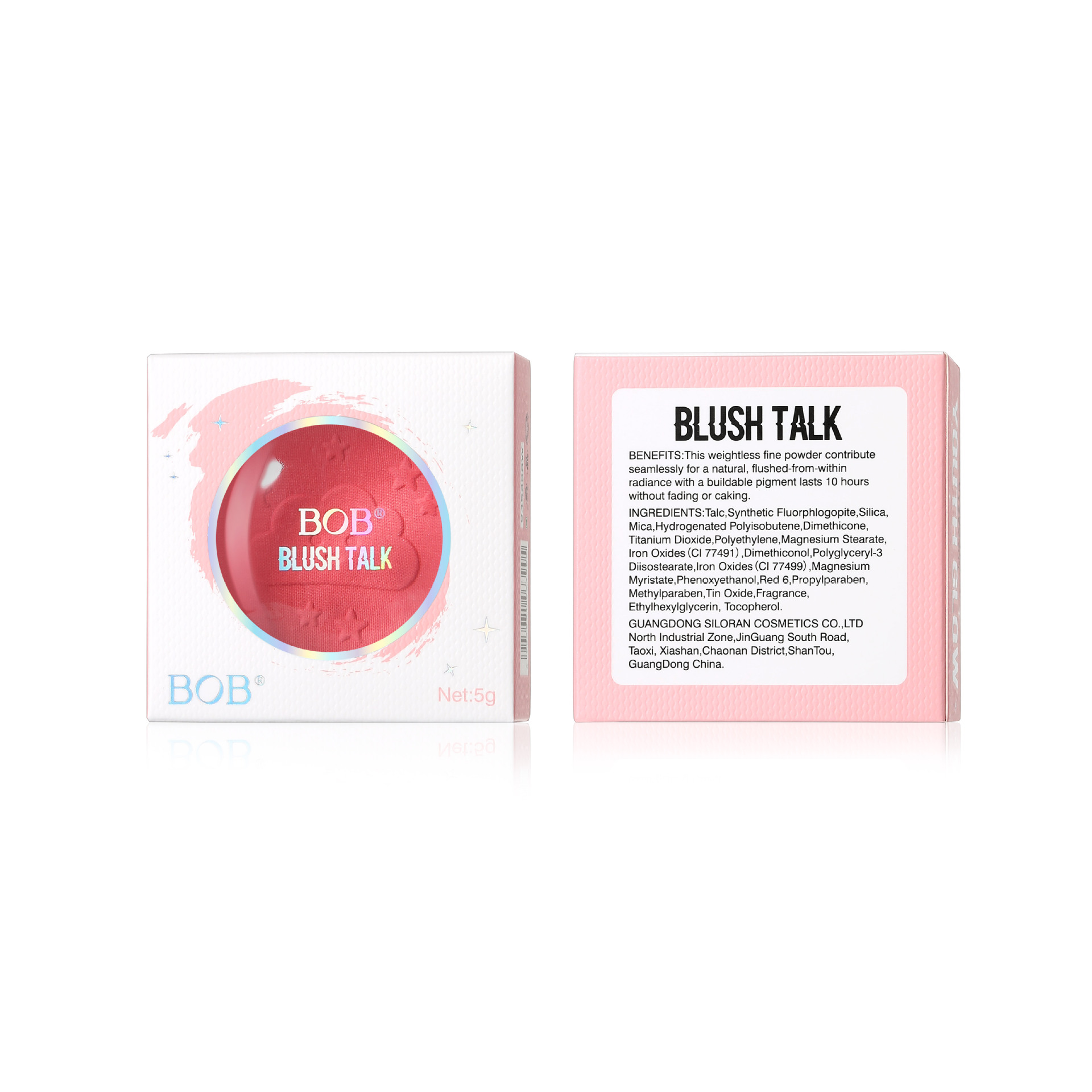 Cross-border bob Puffy, soft and misty blush, cheek color, pleasant atmosphere, matte and matte look, long-lasting makeup, girlish pink blush powder pic 8