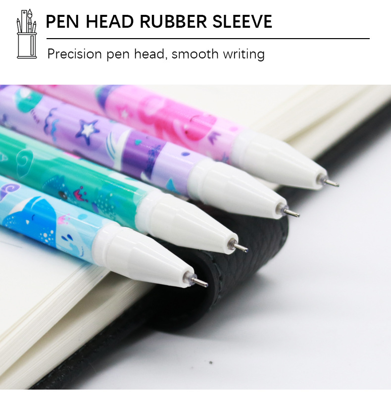 Yalong Cross-border Cute Ocean Dolphin Standard Erasable Pen Gel Pen Office and School Stationery pic 8