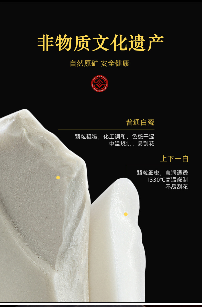 德化功夫茶具套装高档家用会客茶壶茶具公司商务礼品套装白瓷礼盒详情3