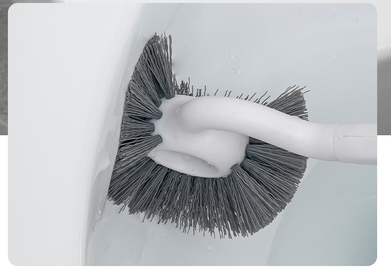 马桶刷无死角家用软毛洁厕蹲坑缝隙刷长柄壁挂洁厕刷坐便清洁刷子详情5