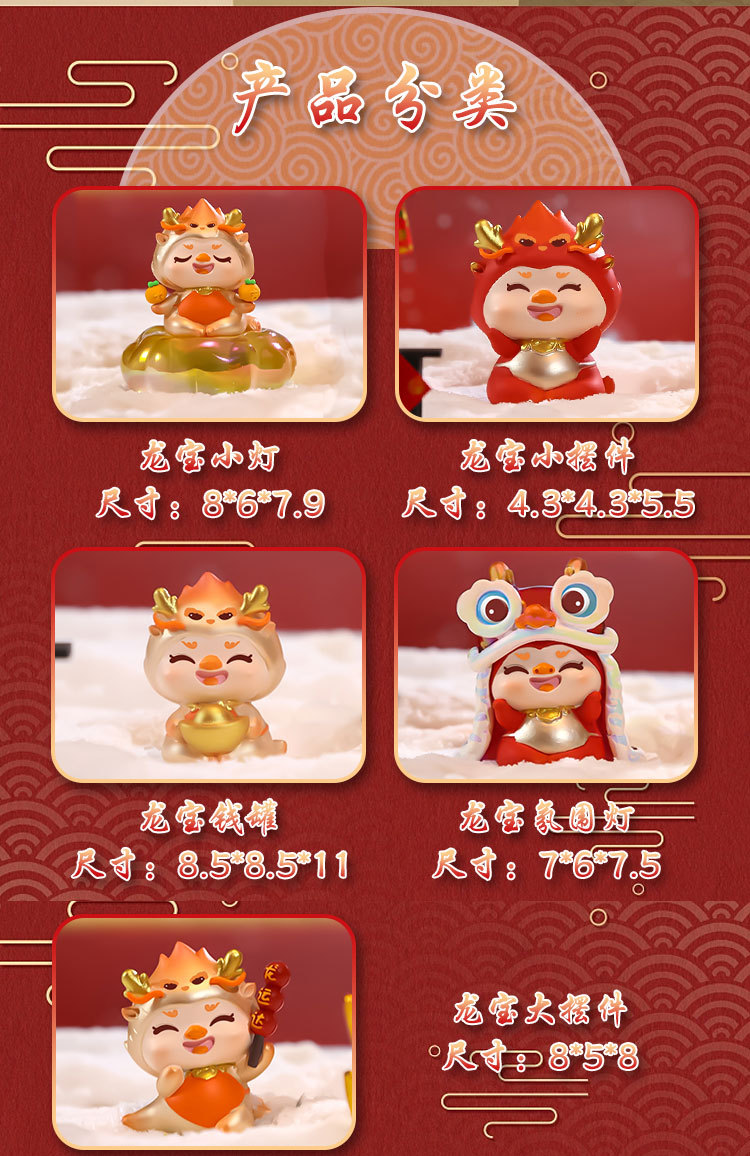Spring Festival Dragon Year Auspicious Dragon Treasure New Year Flavor Creative Landing Large decorative items, New Year and Spring Festival gifts wholesale resin handicrafts pic 2