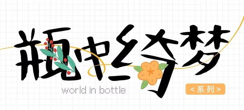 瓶子里的春天干花书签手工diy材料包透明植物秋天树叶标本塑封膜详情1