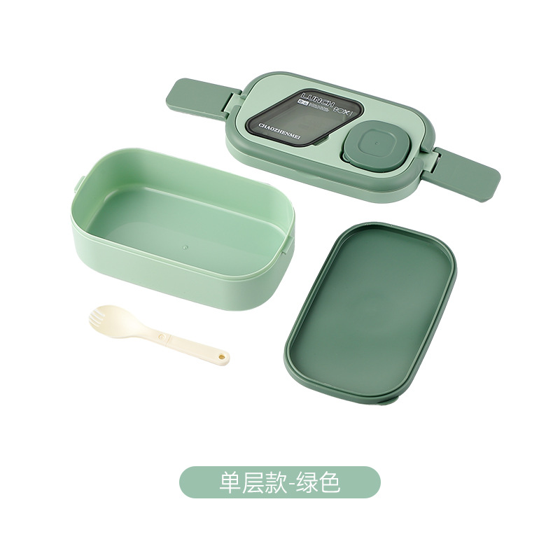 多层便当盒分格带酱料盒可微波加热学生上班族饭盒便携餐盒饭盒详情12