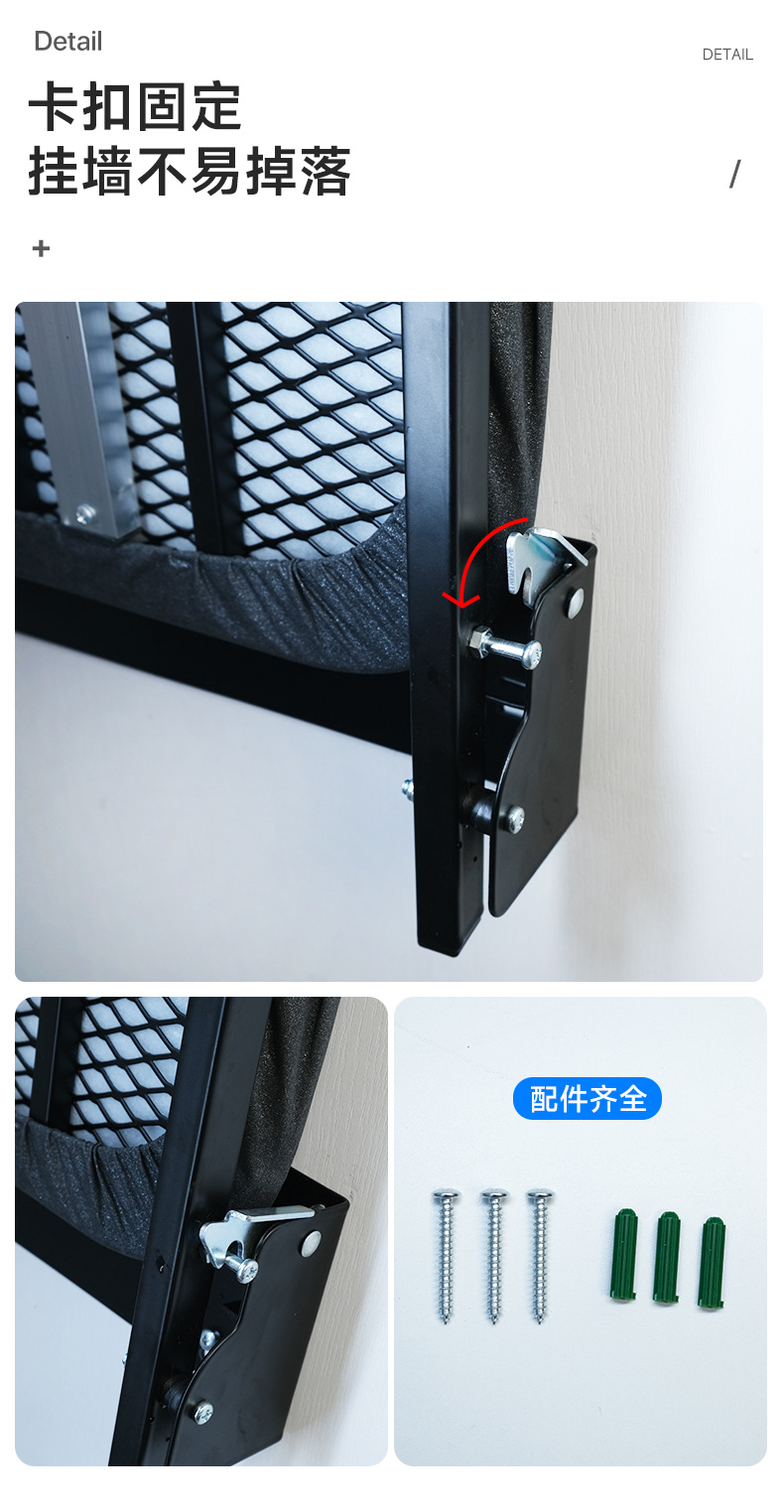 跨境壁挂式熨烫板稳固易收纳烫衣服家用挂壁便携折叠挂墙烫衣板详情11
