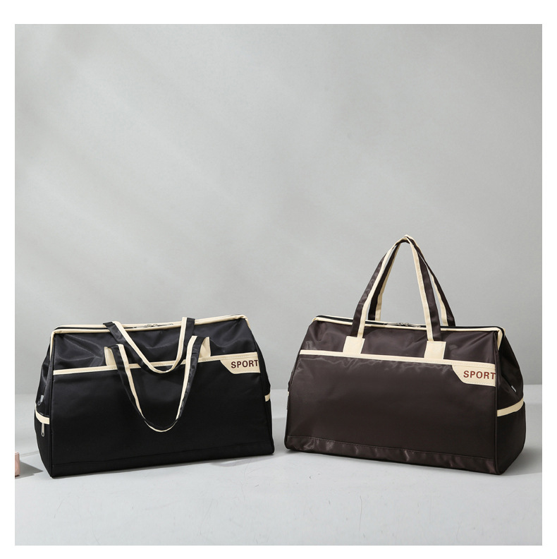 新款简约通勤手提旅行包牛津布加厚耐用运动健身包出差行李收纳袋详情14