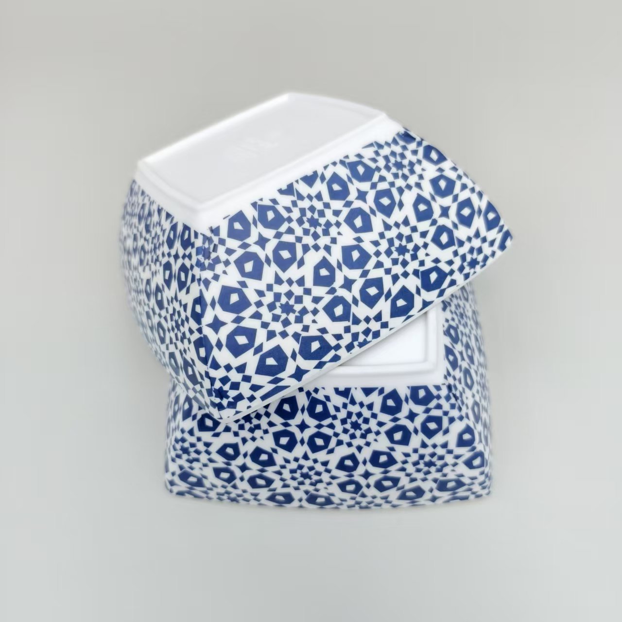 出口外贸密胺餐具轻奢风盘碗碟杯套装沙拉碗A5食品级仿瓷方盘批发详情4