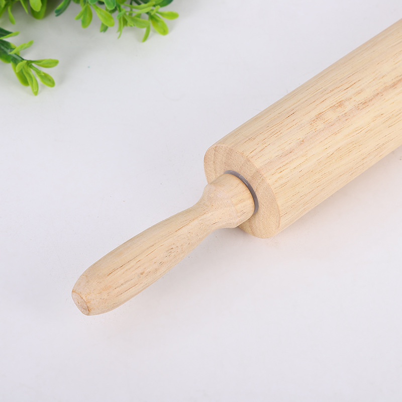 During the Spring Festival, the whole family makes dumplings with solid wood rolling pins, non-stick rolling rollers, and household rolling pins in stock for wholesale pic 10