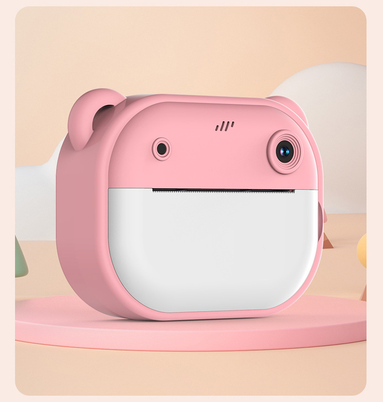 跨境新款儿童拍立得打印相机高清双镜头可拍照录像玩具礼盒代发详情15