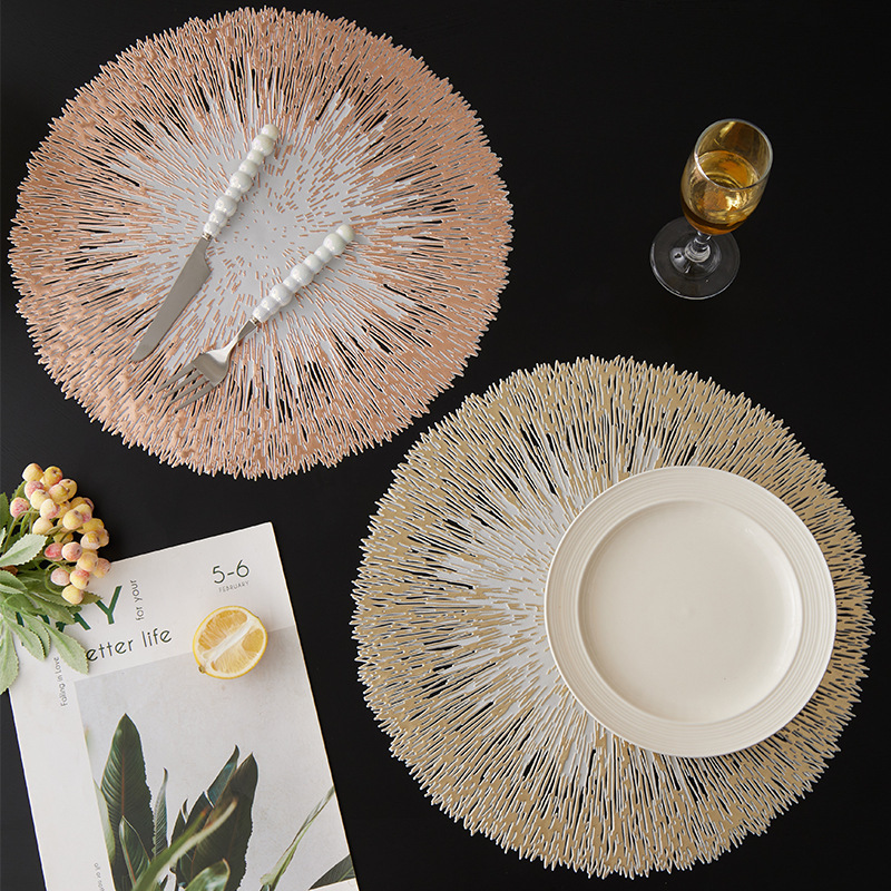 Woven placemats, thickened heat-resistant placemats, home kitchen MATS, table MATS, anti-slip and heat-insulating MATS pic 8