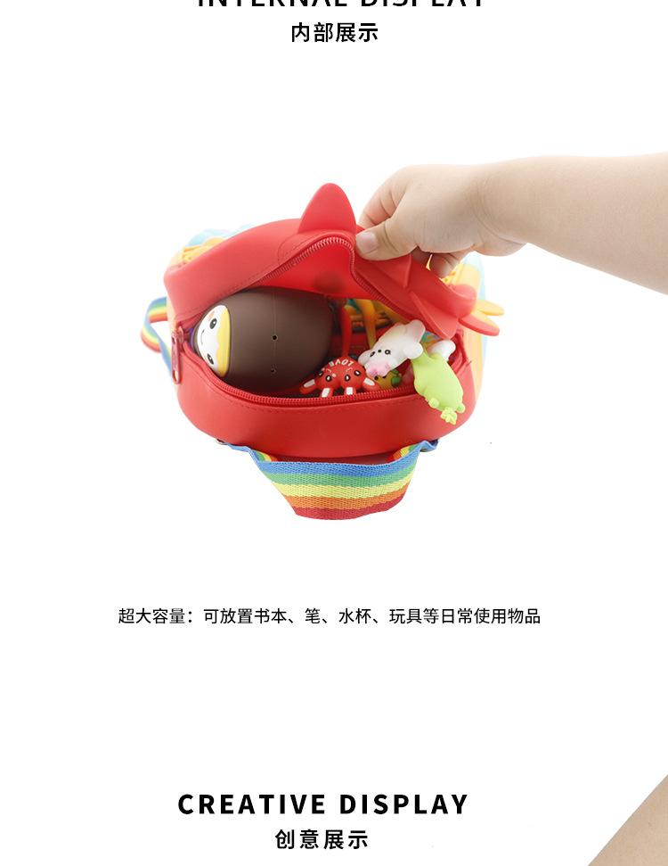 New dinosaur backpack, silicone backpack, Werewolf Killer, large capacity in stock, stress-relieving, Press and Play educational toys from Rat Killer Pioneer pic 8